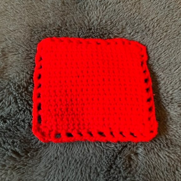 Christmas Coasters Handmade Crocheted Items Set of Two Christmas Stocking & Tree - Picture 6 of 7